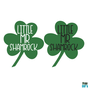 Free Little Mr Shamrock DXF