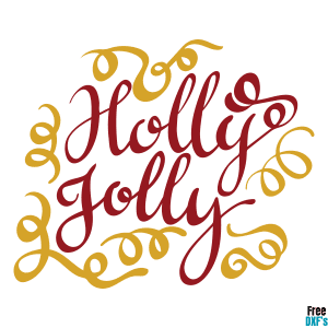 Free Holly Jolly DXF