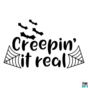 Free Creepin it Real DXF