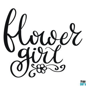 Free Flower Girl DXF