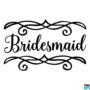 Free Bridesmaid Design 2 DXF