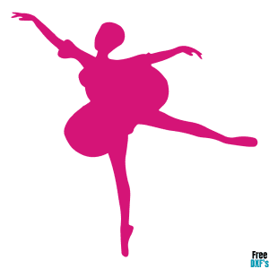 Free Ballerina Silhouette Design 2 DXF