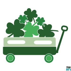 Free St Patrick's Day Little Wagon Design 2 DXF