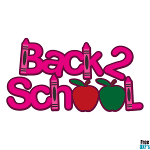 Free Back to School Phrase DXF
