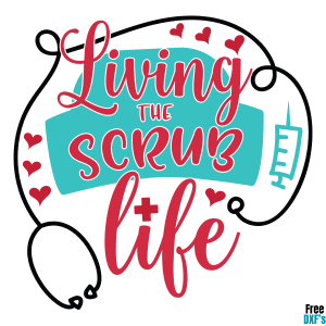 Free Living that Scrub Life DXF