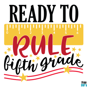 Free Ready to Rule Fifth Grade DXF