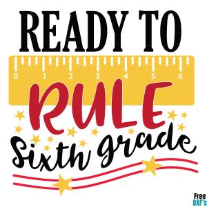 Free Ready to Rule Sixth Grade DXF