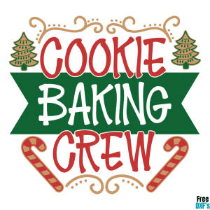 Free Cookie Baking Crew DXF