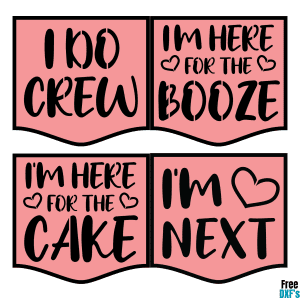 Free Wedding Photo Prop Set 3 DXF