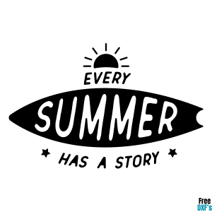 Free Every Summer has a Story DXF