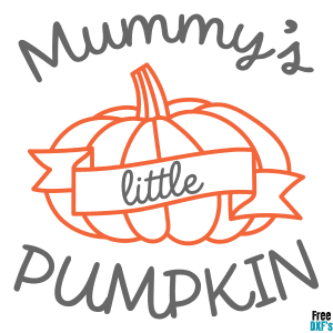 Free Mummy's Little Pumpkin DXF