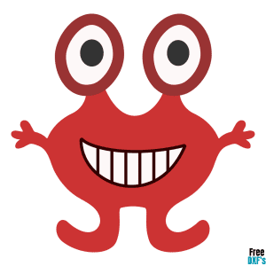 Free Cute Alien Design 2 DXF