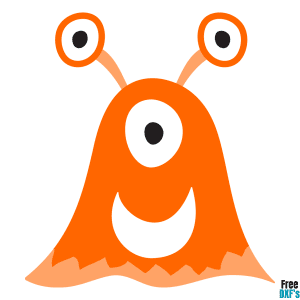 Free Cute Alien Design 4 DXF