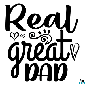 Free Real Great Dad DXF