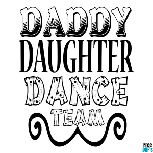 Free Daddy Daughter Dance Team DXF