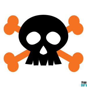 Free Skull and Bones DXF