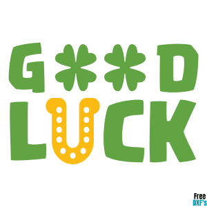 Free Good Luck DXF