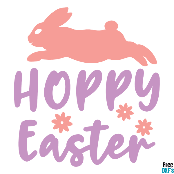 Free Hoppy Easter DXF