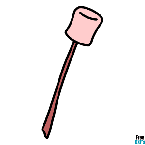 Free Marshmallow Stick DXF
