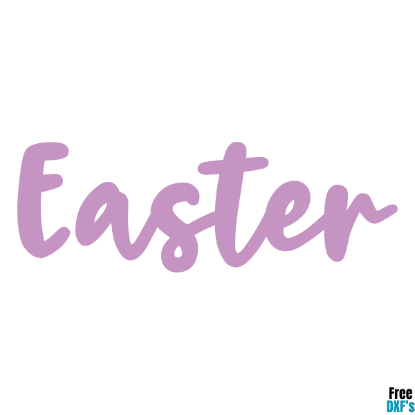 Free Easter Word Design Design 2 DXF