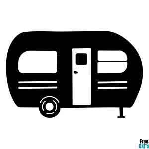 Free Camper Van Silhouette DXF