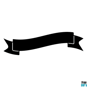Free Ribbon Border Design 1 DXF