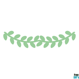 Free Laurel Leaf Border Design DXF
