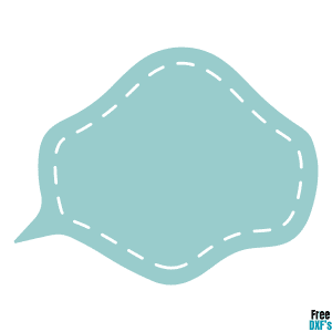 Free Speech Bubble Frame Design 3 DXF