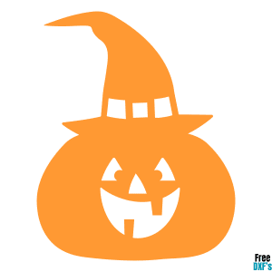 Free Jack O Lantern Witch Hat DXF