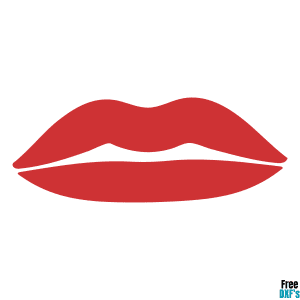 Free Lips Design 2 DXF