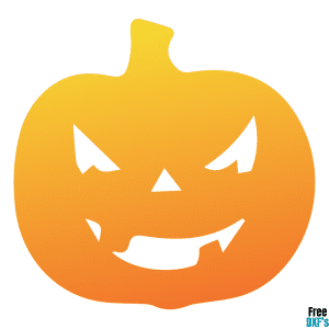 Free Halloween Scary Pumpkin DXF