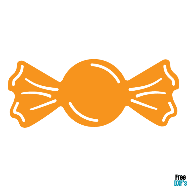 Free Halloween Candy Design 4 DXF