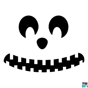 Free Jack O' Lantern Face Design 4 DXF