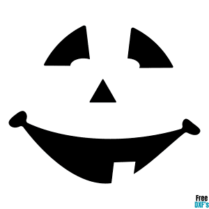 Free Jack O' Lantern Face Design 6 DXF