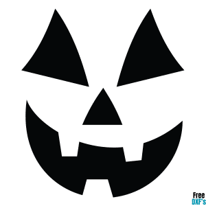 Free Jack O' Lantern Face Design 7 DXF