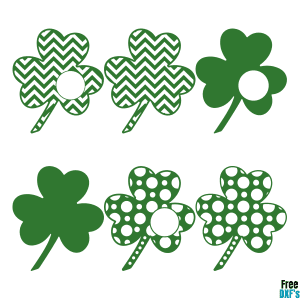 Free Shamrock Designs Set DXF