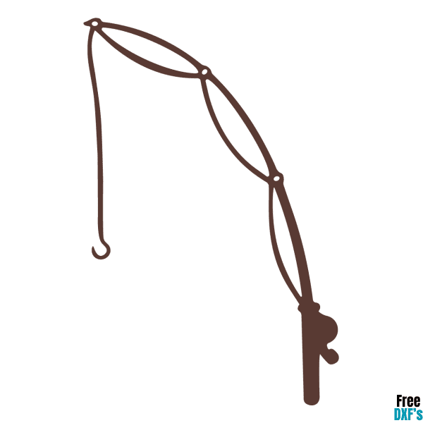Free Fishing Pole Design 1 DXF
