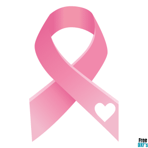Free Pink Ribbon DXF