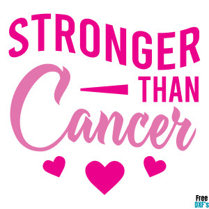 Free Stronger Than Cancer DXF