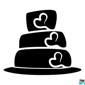 Free Wedding Cake DXF