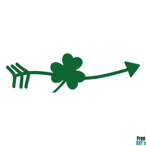 Free Shamrock Arrow DXF