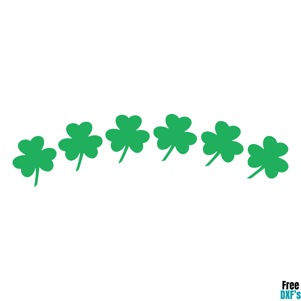 Free Shamrock Border 2 DXF