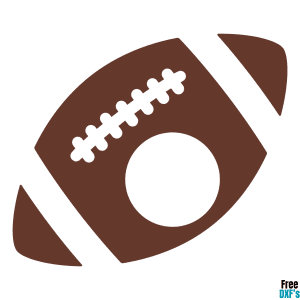 Free Football with Circle for Monogram Design 2 DXF