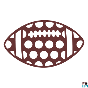 Free Patterned Football Design | Polka Dot DXF