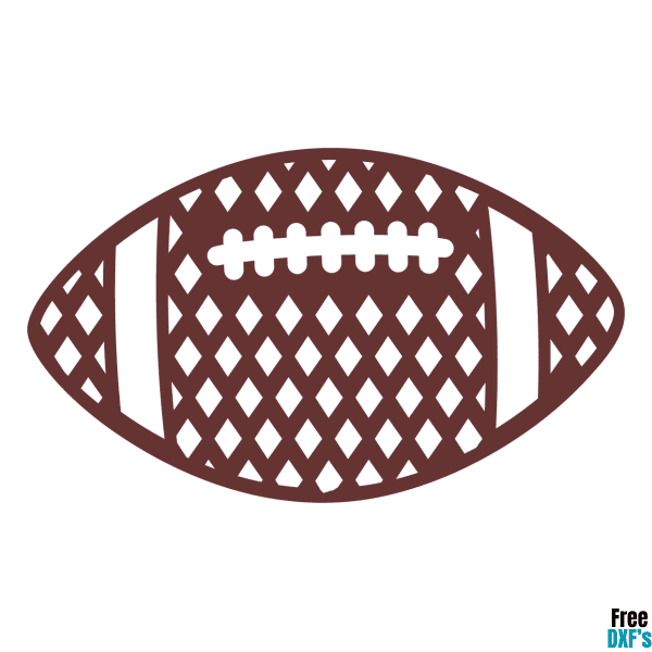 Free Patterned Football Design | Diamond DXF