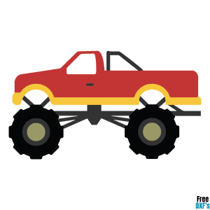 Free Monster Truck Design DXF
