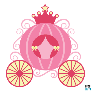 Free Princess Carriage Design DXF