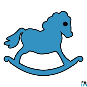 Free Rocking Horse Design DXF