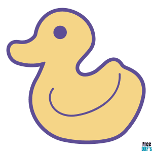 Free Rubber Duck Design DXF