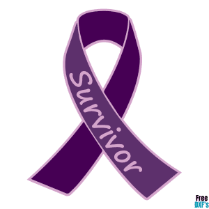 Free Awareness Ribbon Survivor DXF